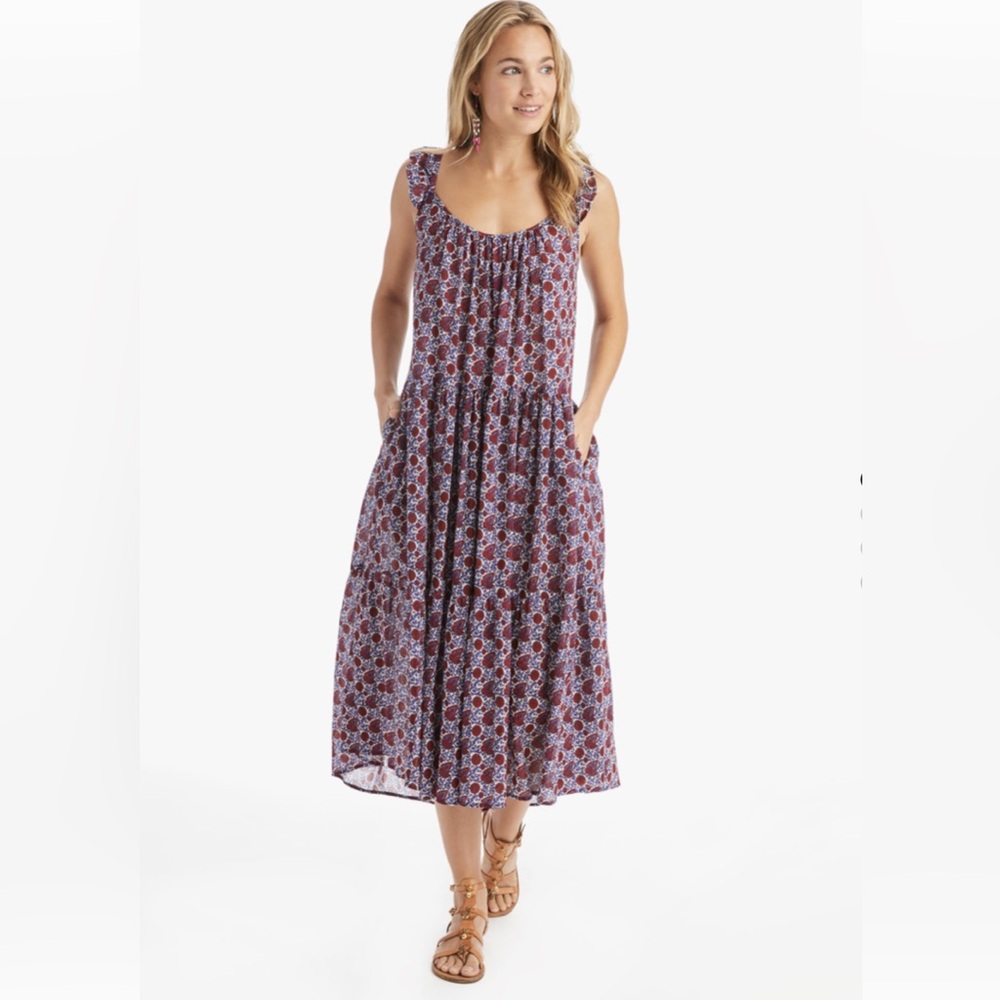 XIRENA SIZE L RUMER DRESS NICHOLS purple midi‎ summer dress